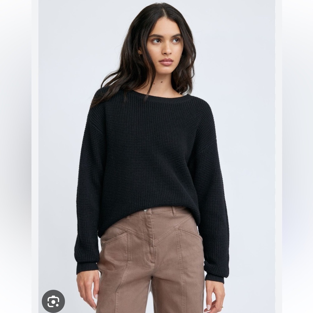 Aritzia Wilfred Isabelli Waffle Wool Sweater - Picture 1 of 7